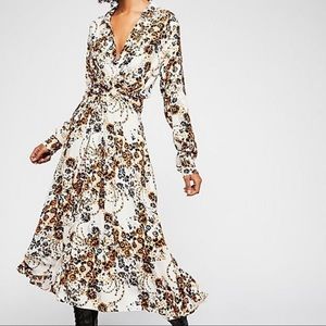 FREE PEOPLE floral midi length dress